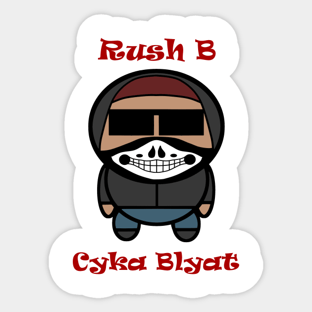 Rush B Sticker by Wildbrute